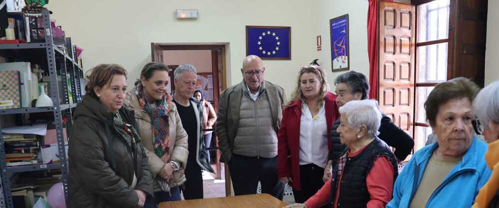 Visita institucional a Domingo Pérez con representantes de la Diputación de Toledo
